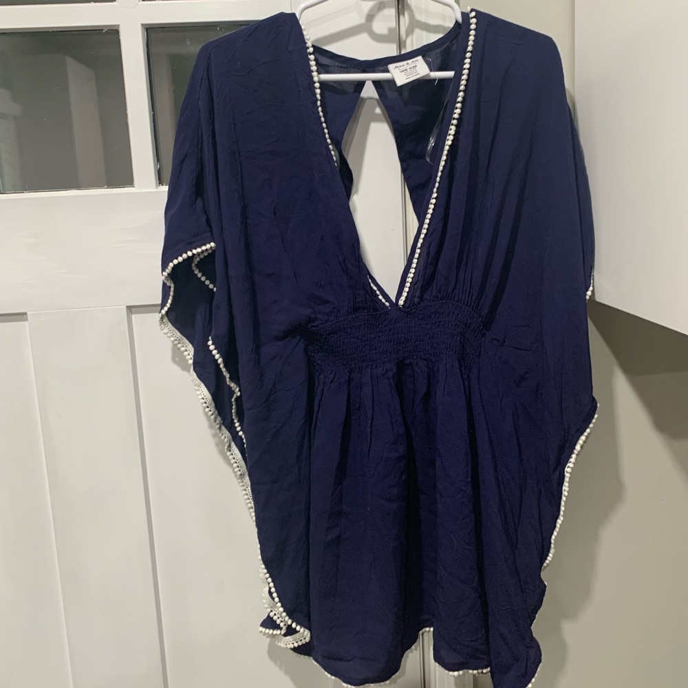 Navy blue bathing suit cover up